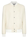 Philipp Plein wool bomber with transparent strass