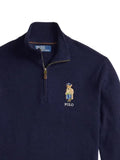 Polo Ralph Lauren Polo Bear wool quarter-zip sweater