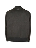 Lardini ribbed-trim zip-up bomber jacket