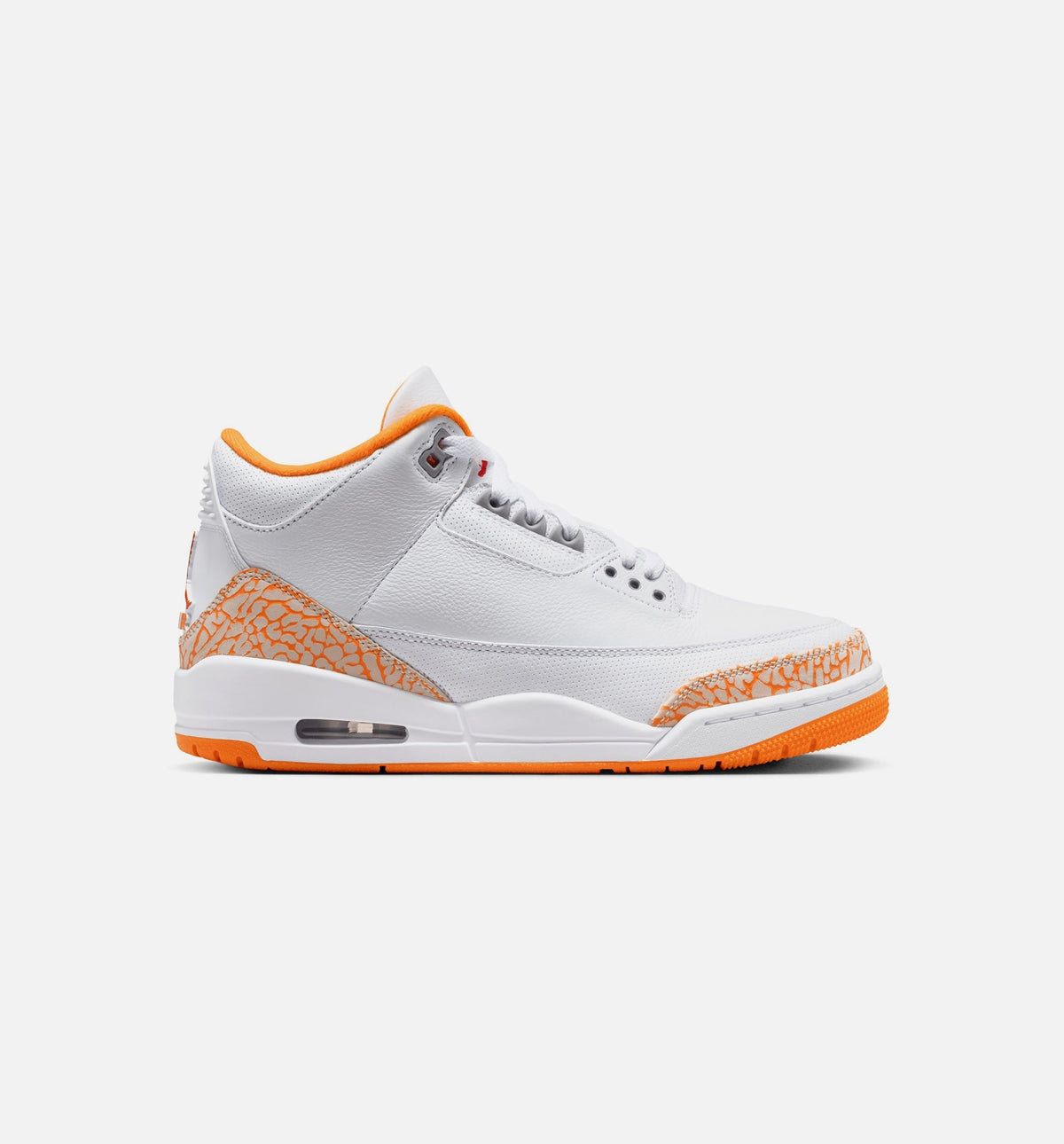 Air Jordan 3 Retro Womens Lifestyle Shoe - White/Orange