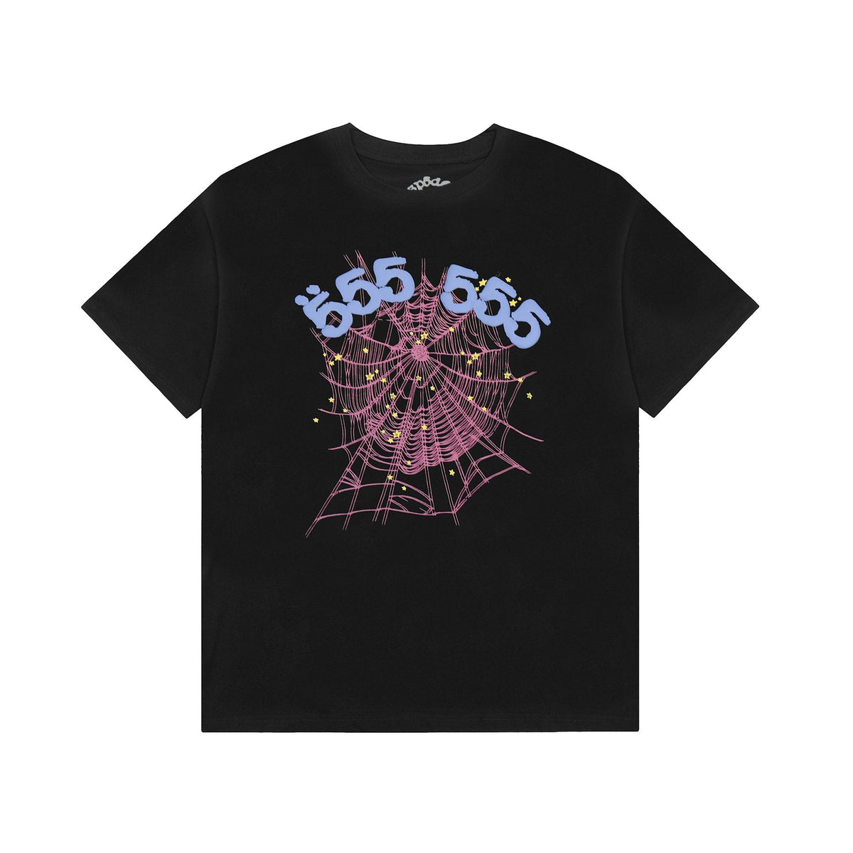 Sp5der 666 Spiderweb Graphic T-Shirt in Black